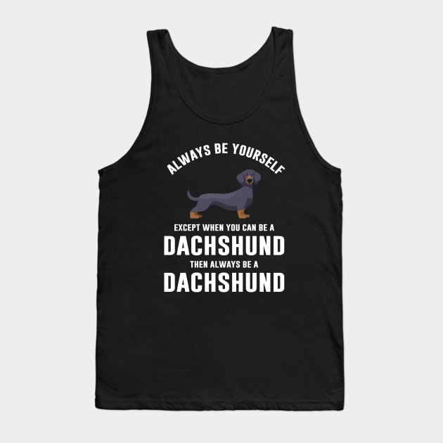 Funny Dachshund Dog Tank Top by sunima